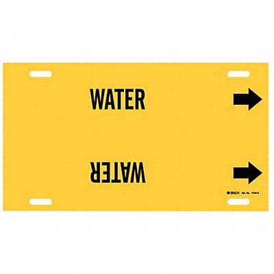 Pipe Marker Water 10 in H 24 in W