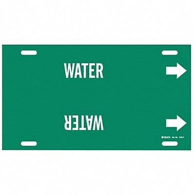 Pipe Marker Water 8 in H 16 in W