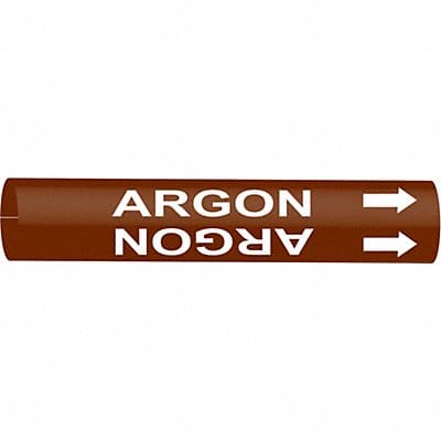 Pipe Marker Argon 10 in H 24 in W