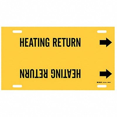 Pipe Marker Heating Return 10in H 24in W