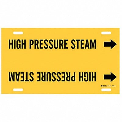 Pipe Mrkr High Prssr Steam 10in H 24in W