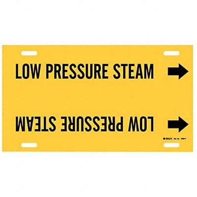 Pipe Mrkr Low Prssure Steam 8in H 16in W