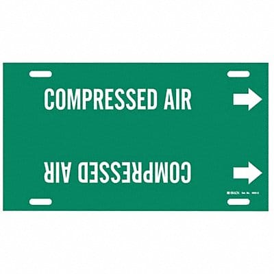 Pipe Marker Compressed Air 10in H 24in W