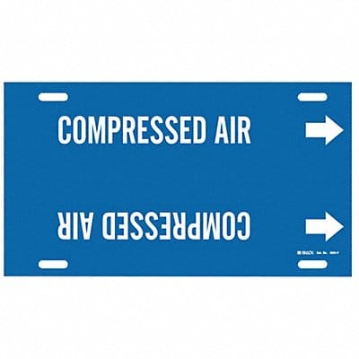 Pipe Marker Compressed Air 8in H 16in W