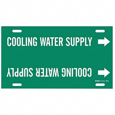 Pipe Marker Cooling Water Supply 10in H