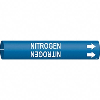 Pipe Marker Nitrogen 2 in H 2 in W