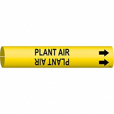 Pipe Marker Plant Air 2 in H 2 in W