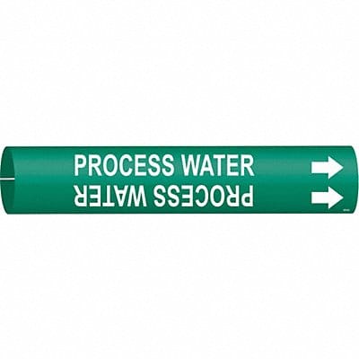 Pipe Marker Process Water 2 in H 2 in W