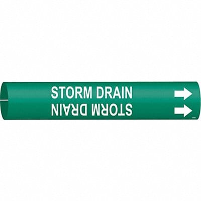 Pipe Marker Storm Drain 2 in H 2 in W