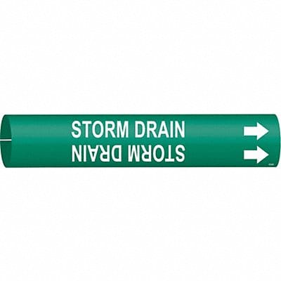 Pipe Marker Storm Drain 2 13/16in H