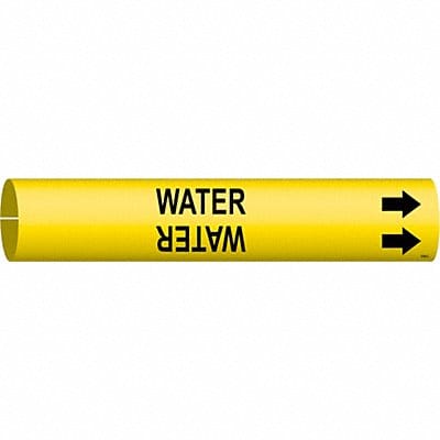 Pipe Marker Water 2 in H 2 in W