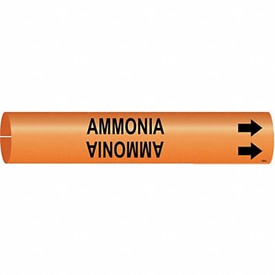 Pipe Marker Ammonia 2 in H 2 in W