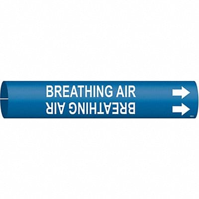 Pipe Marker Breathing Air 2 in H 2 in W