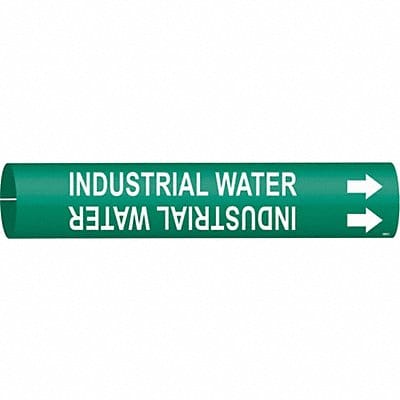 Pipe Marker Industrial Water 2in H 2in W