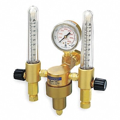 HARRIS 1 Stage Dual Flowmeter Regulator