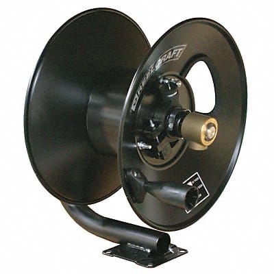 Hand Crank Hose Reel 50 ft 3/8 ID Blck