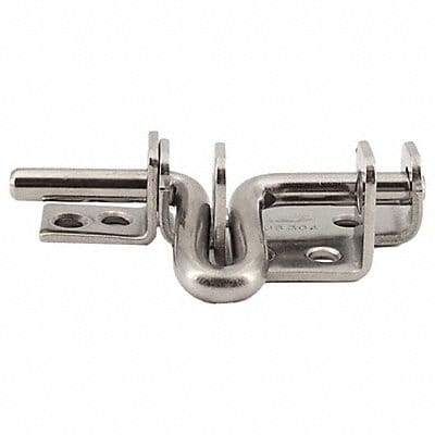 Gate Latch 1-3/32 in W Silver