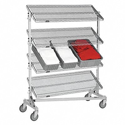 Nesting Wire Cart 24 in W 48 in L