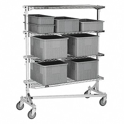 Nesting Wire Cart 24 in W 60 in L