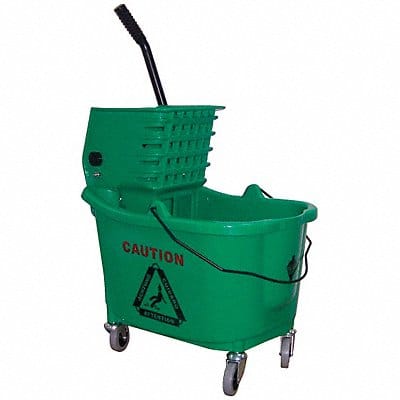 D8082 Mop Bucket and Wringer Green 8 3/4 gal