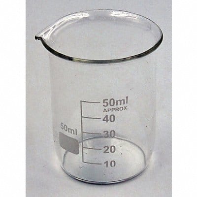 Beaker 50 mL 60 mm H 45 mm Dia PK12