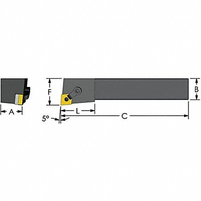 Indexable Profiling End Mill 80.00mm PRC