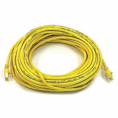 Patch Cord Cat 6 Booted Yellow 50 ft.