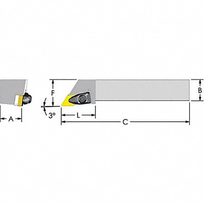 Indexable Profiling End Mill 1 PHC