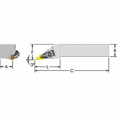 Indexable Profiling End Mill 1 PHC