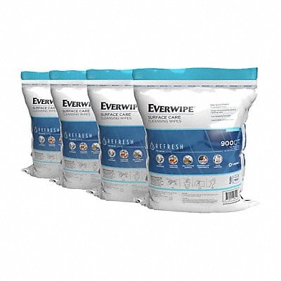 Cleaning Wipes 8 x 6 900 ct PK4