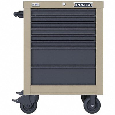 Rolling Tool Cabinet Tan Heavy Duty