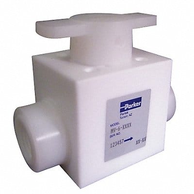 PTFE Ball Valve Inline FNPT 1/4 in