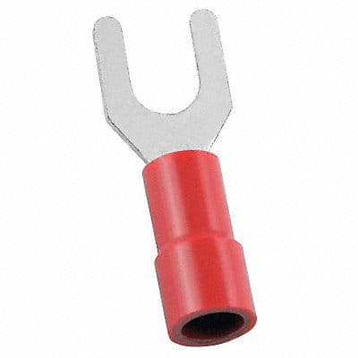 Fork Terminal Tin Copper Red PK100