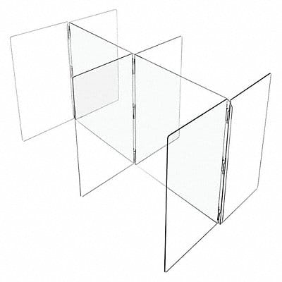 Clear Plastic Compartment Divider - 1/4