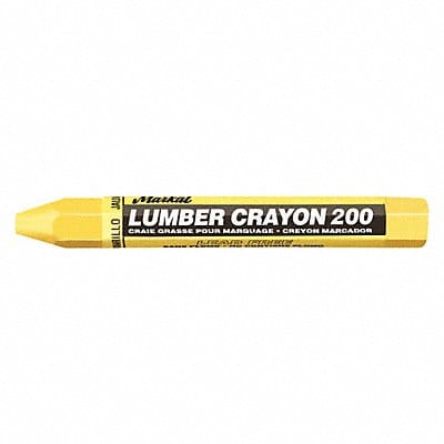 Lumber Crayon Yellow 1/2 Size PK12