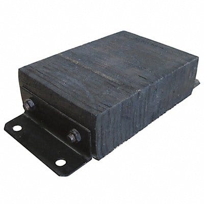 Dock Bumper 10x4-1/2x14-3/4 in Rubber