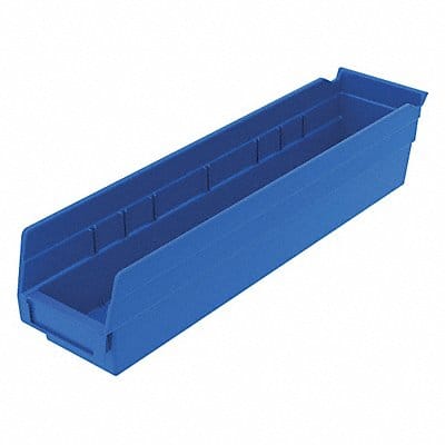 F8462 Shelf Bin Blue Indstr Grd Poly 4 in