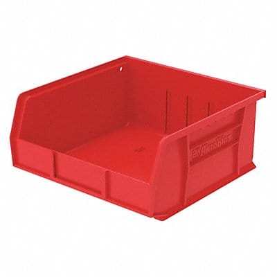 F8699 Hang and Stack Bin Red Plastic 5 in