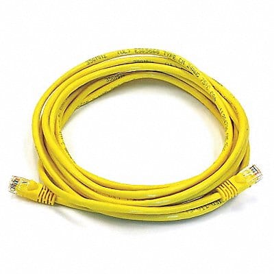 Patch Cord Cat 6 Booted Yellow 14 ft.