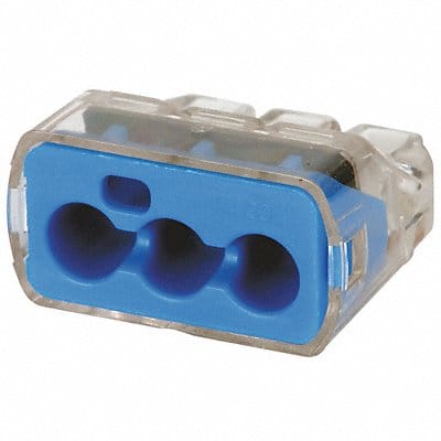 Push-In Connector Blue 14AWG 10AWG PK150