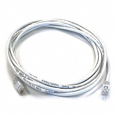 Patch Cord Cat 5e Booted White 10 ft.