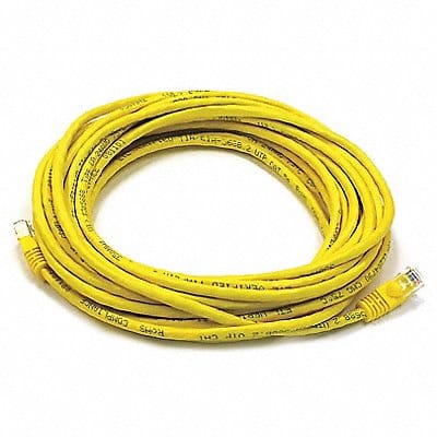 Patch Cord Cat 5e Booted Yellow 25 ft.