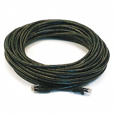 Patch Cord Cat 5e Booted Black 50 ft.