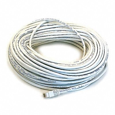 Patch Cord Cat 5e Booted White 100 ft.