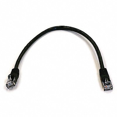 Patch Cord Cat 6 Booted Black 1.0 ft.