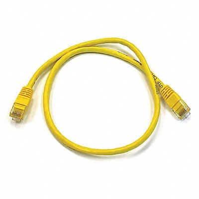 Patch Cord Cat 6 Booted Yellow 2.0 ft.