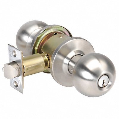 Knob Lockset Mechanical Entrance Grd. 2