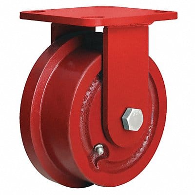 Single-Flange Track-Wheel Plate Caster