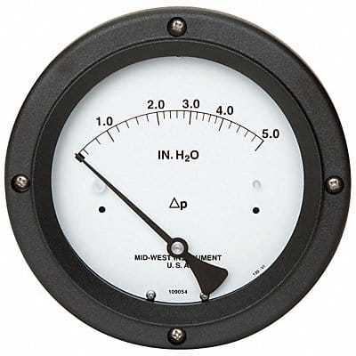 D7961 Pressure Gauge 0 to 5 In H2O