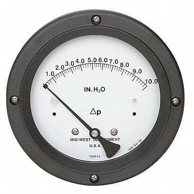 D7961 Pressure Gauge 0 to 10 In H2O